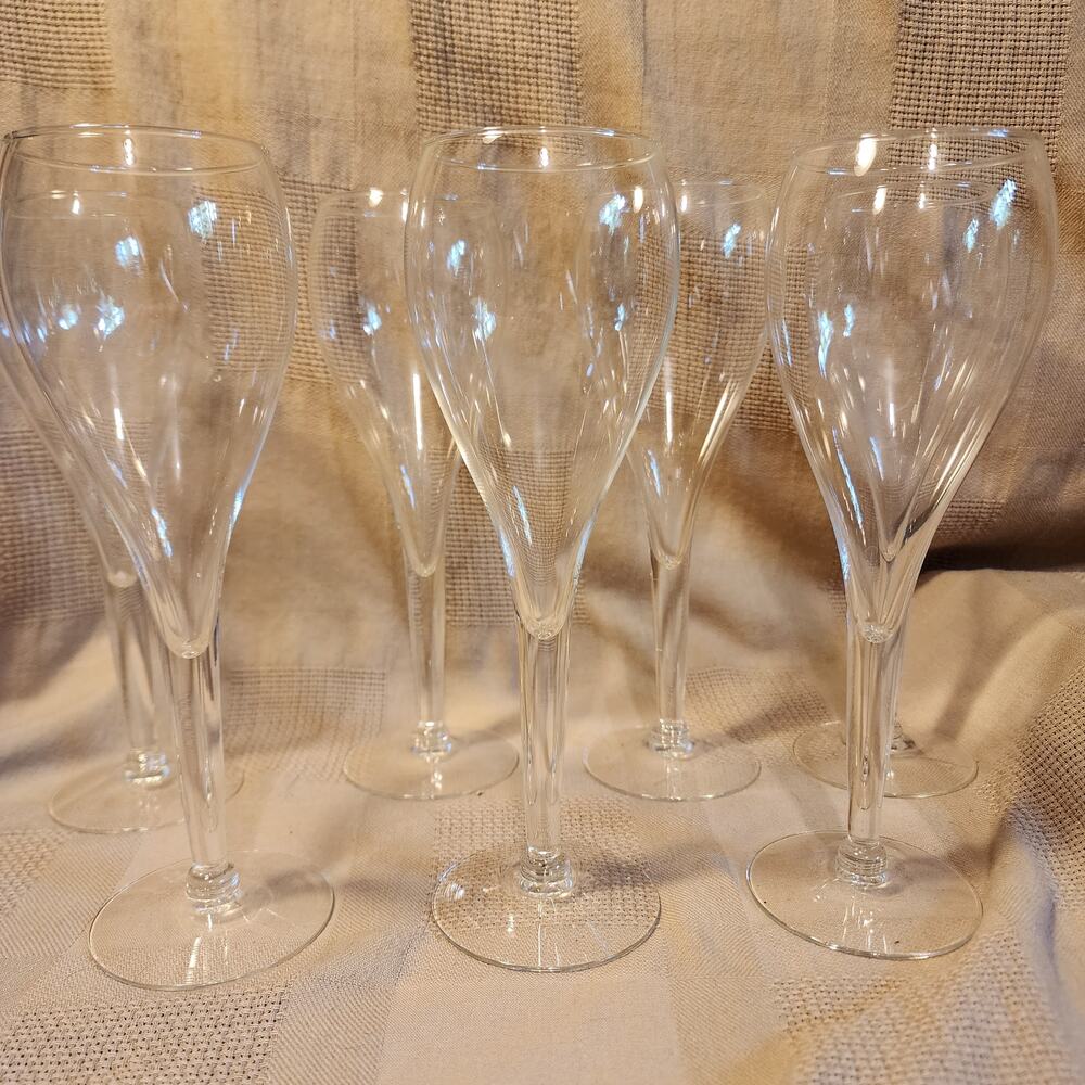 Tulip Champagne Wine Flute Toasting Glasses Set of 7